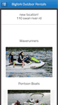 Mobile Screenshot of bigforkoutdoorrentals.com